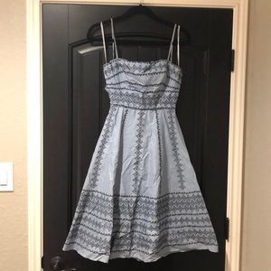 BCBG MaxAzria blue tie back dress. Size XS